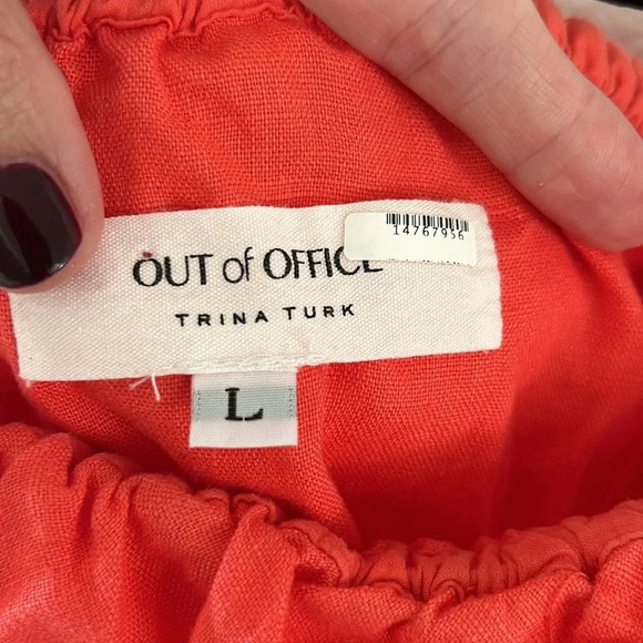 Trina Turk Out of Office Terrace off the shoulder blouse - Picture 5 of 6